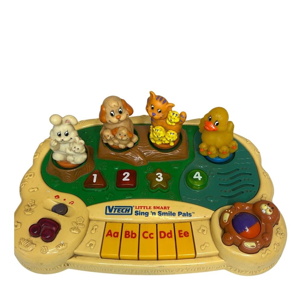 VTech Vintage Little Smart Sing N Smile Pals Piano Animal lights & Music 6-36 M